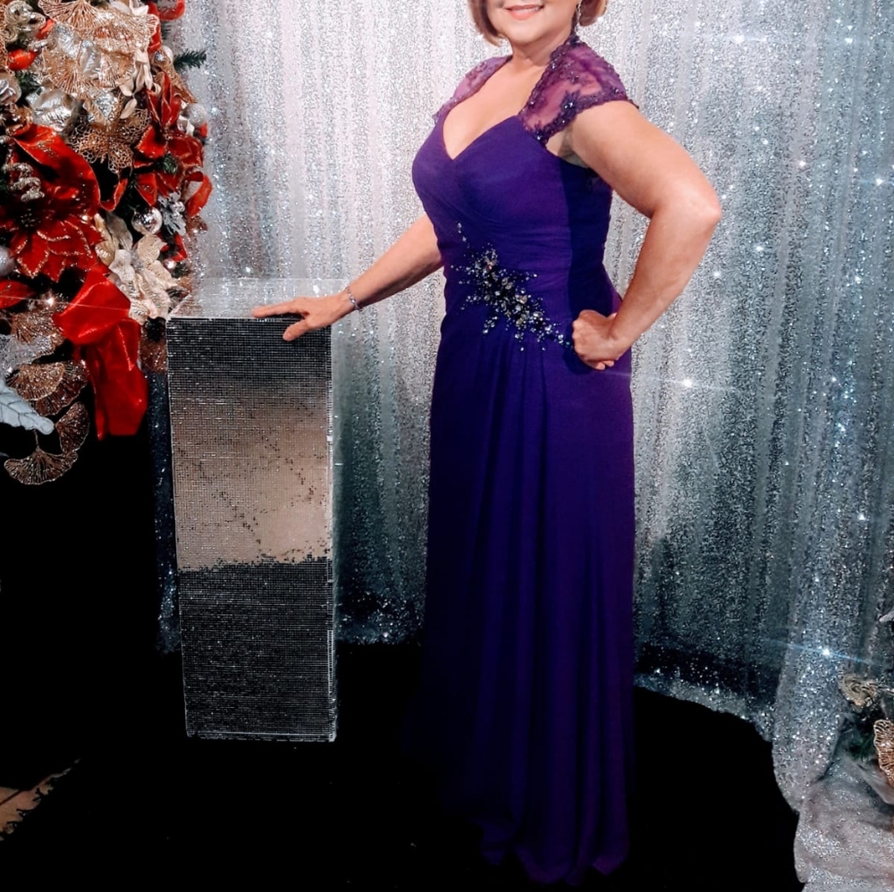 Purple Evening Dress
